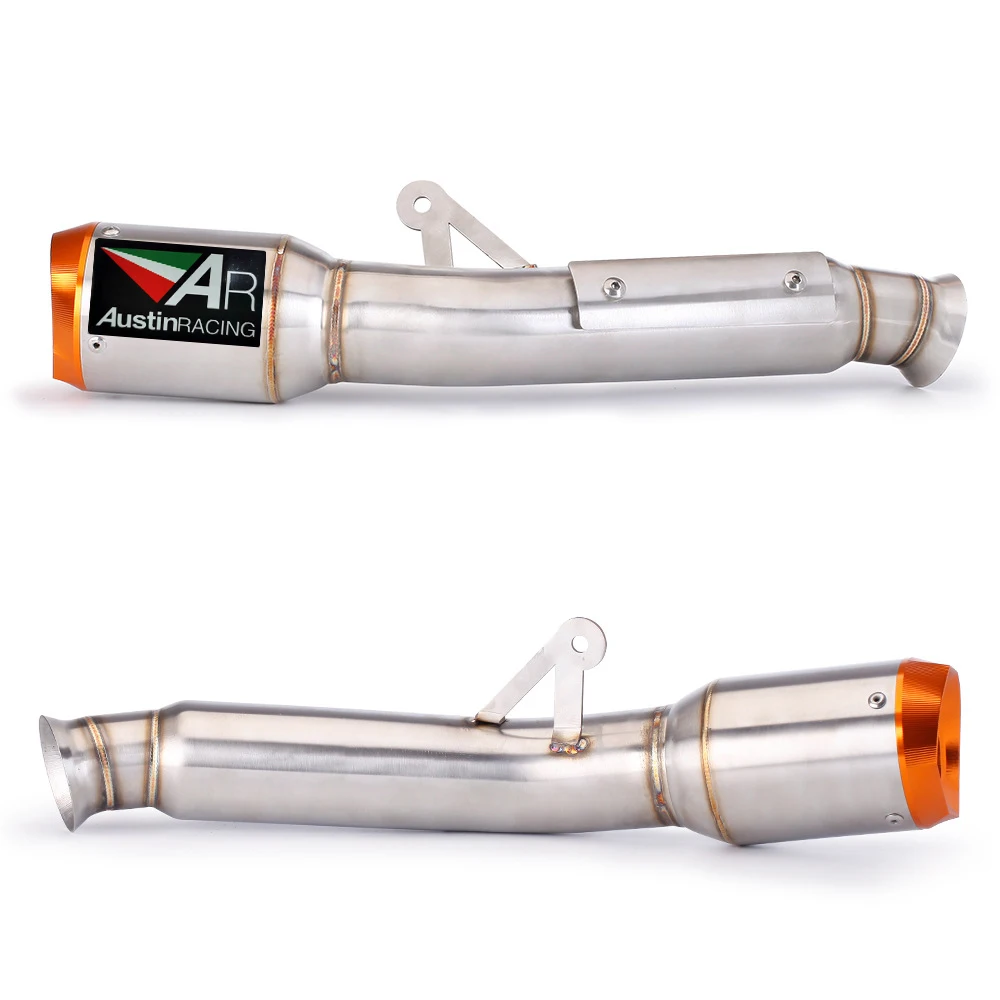 Rafesno AR integrated motorcycle exhaust pipe for KTM - DUKE 790  DUKE 890 locomotive modified integrated orange tail cap tail