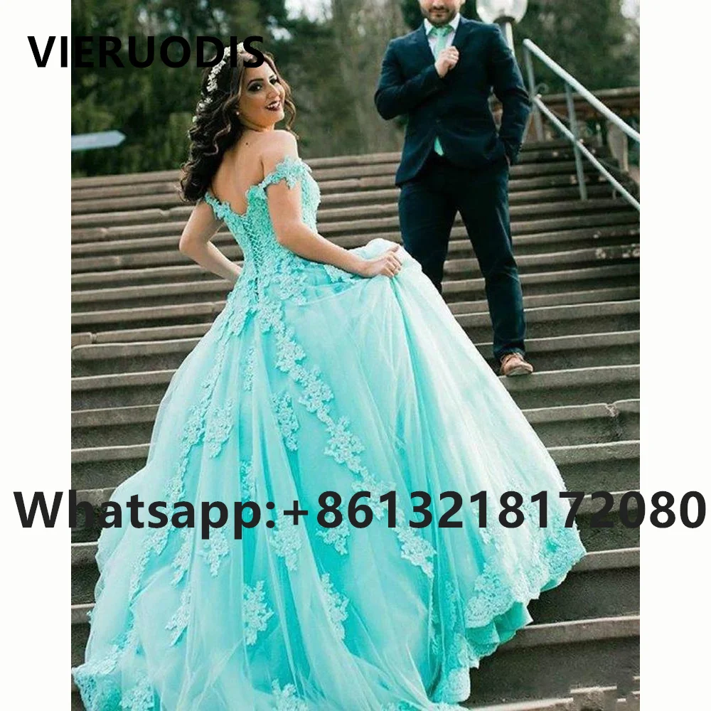 

2022 New Arrival Quinceanera Dresses Sweet 16 Off the Shoulder Appliqued Lace Prom Gowns Sweet 15 Vestido De 15 Anos Quinceanera