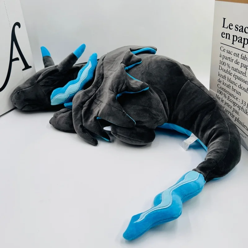 New Large 48cm Blue Sleeping Charizard Plush Doll Toys Super Soft Pokemon Stuffed Animal, Anime Plush Pillow Floor/Sofa Cushion