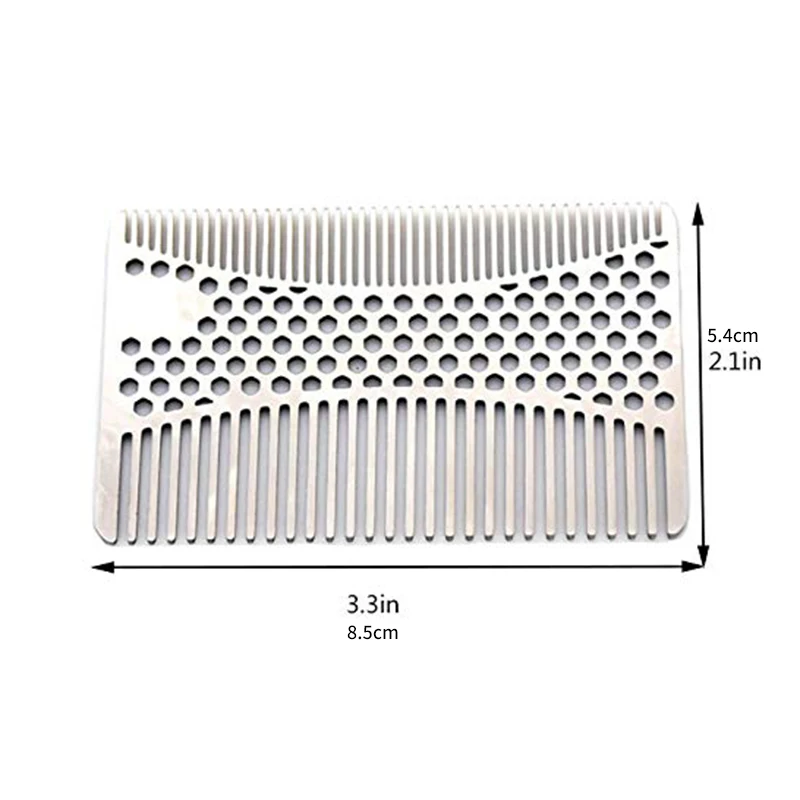 Titanium Steel Comb Professional Salon Hair Hairdressing Anti-static Barbers Comb Ultra Thin Hair Brush For Men High Quality