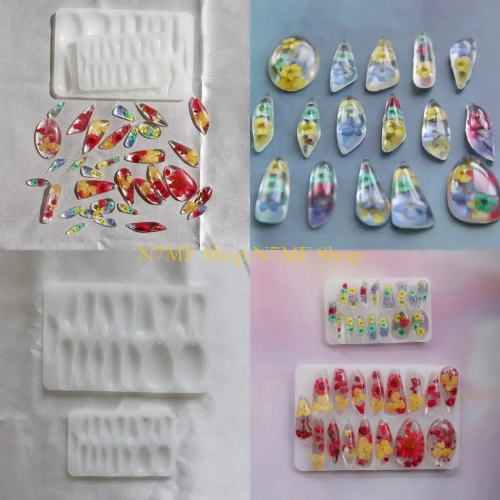 

N7MF Гибкие силиконовые плесени слез в форме аксессуаров эпоксидная смоля