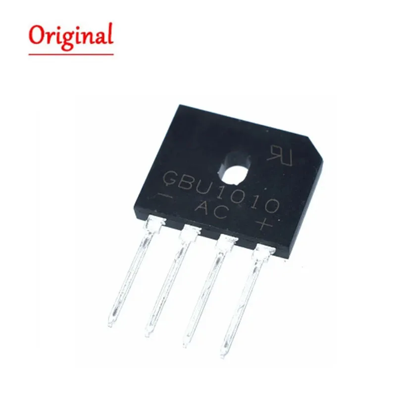 5PCS 10A 1000V DIP-4 diode bridge rectifier GBU1010 NEW