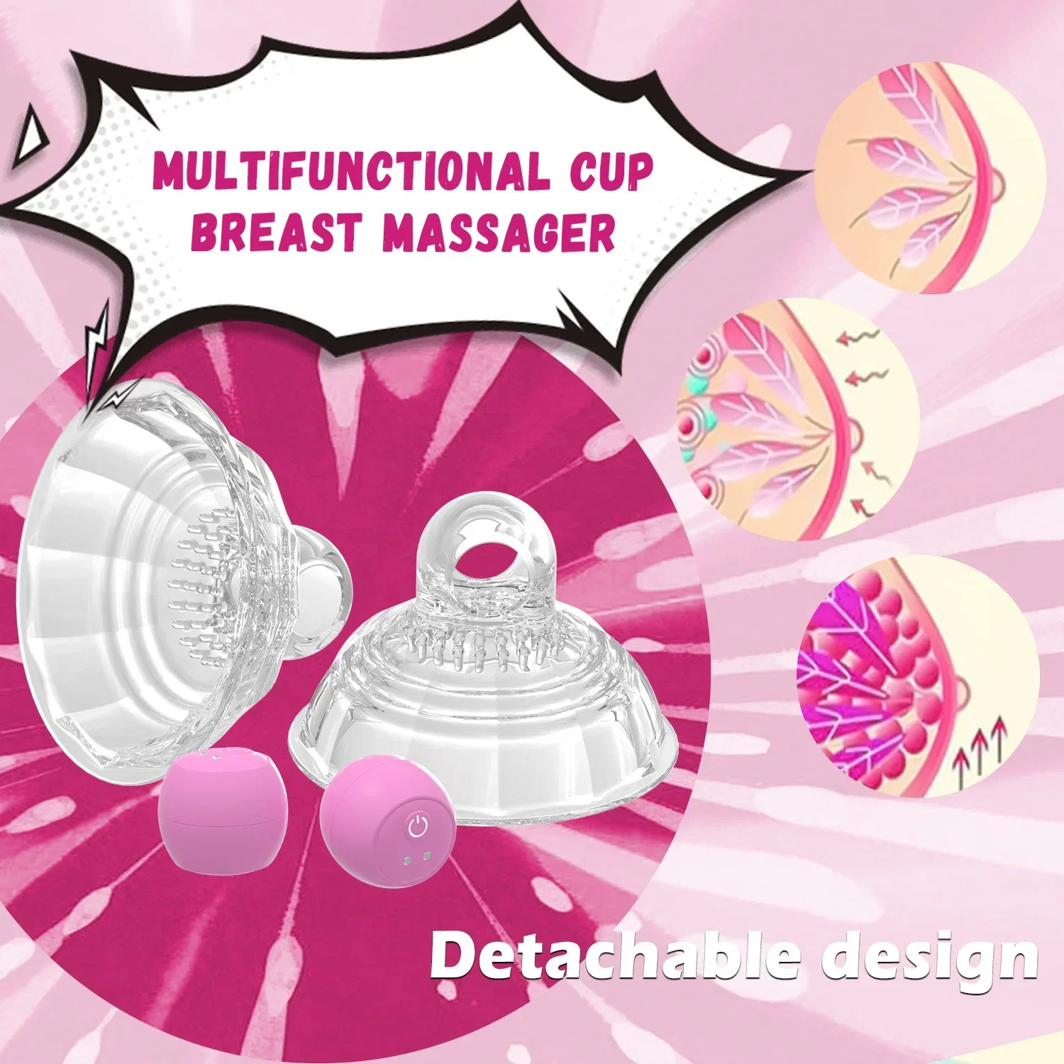 الحلمة مصاصة هزاز للنساء البظر مضخة الثدي محفز الإناث الاستمناء الكبار الجنس لعب الأزواج مثير الإكسسوارات 18 #4