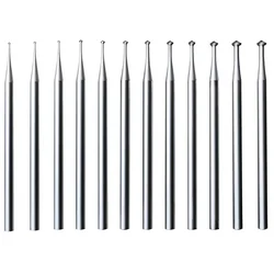 12 Pcs 90º Hart Burr - 3/32Inch Shank 90 Degree Heart Burs Jewelry Engarving Bits Lapidary Burr Set