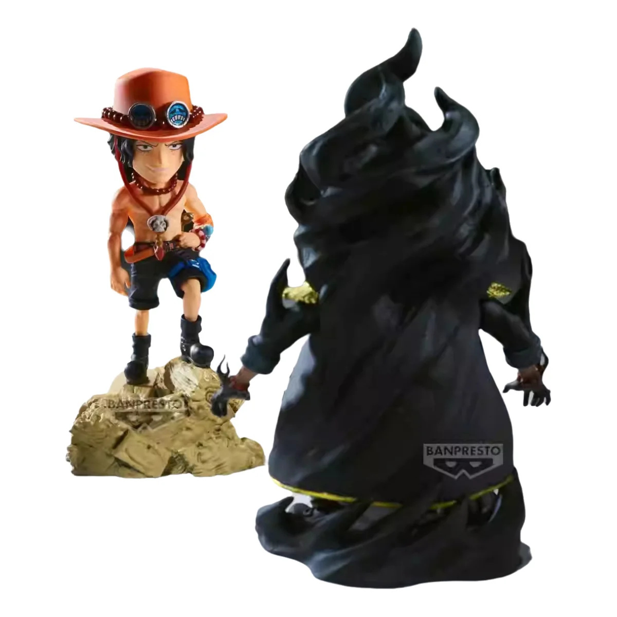 Bandai banpresto kit de modelo genuíno de uma peça wcf log histórias portgas · d · ace vs marshall · d · ensinar figuras de ação modelo meninos brinquedos