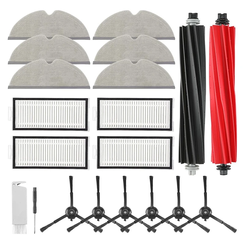 ملحقات المكنسة الكهربائية ، الفرش الرئيسية ، فلاتر HEPA ، مناديل جانبية ، فرش لـ Roborock Q5 Pro Q5 Pro + Q8 Max