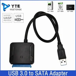 USB 3.0 To SATA 3 Cable Sata To USB Adapter Convert Cables Support 2.5/3.5 Inch External SSD HDD Adapter Hard Drive Connect Fit