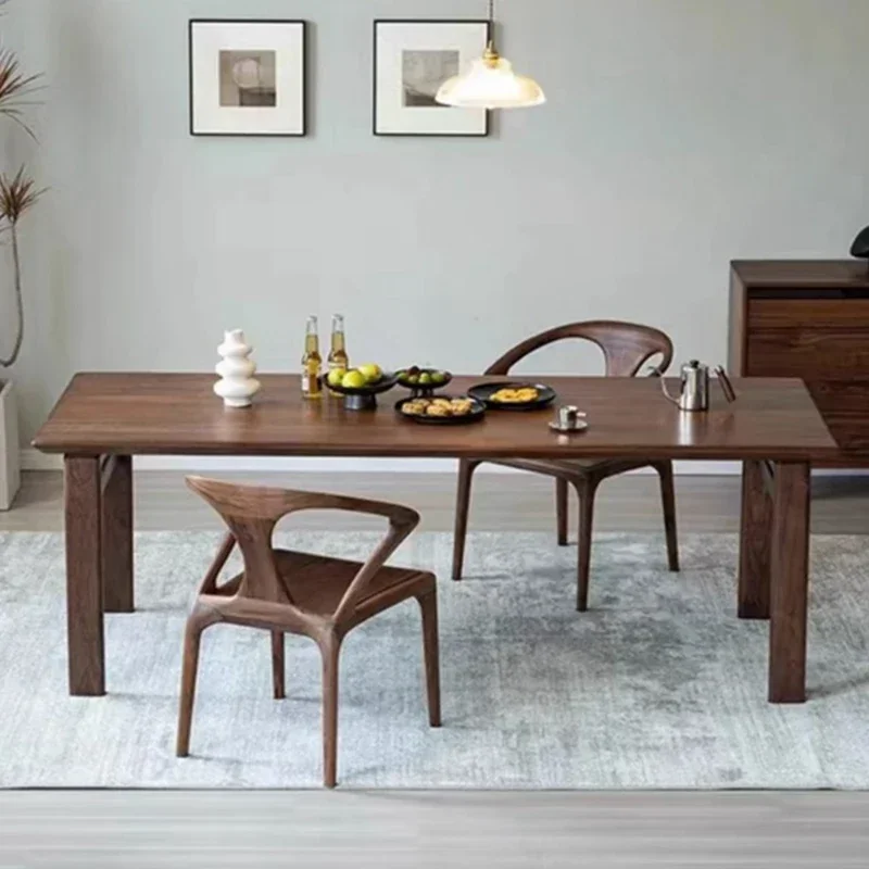 70.8 Inches Wooden Luxury Dining Table Coffee Traditional Multipurpose Rectangular Kitchen Table Tea Tavoli Da Pranzo Furniture