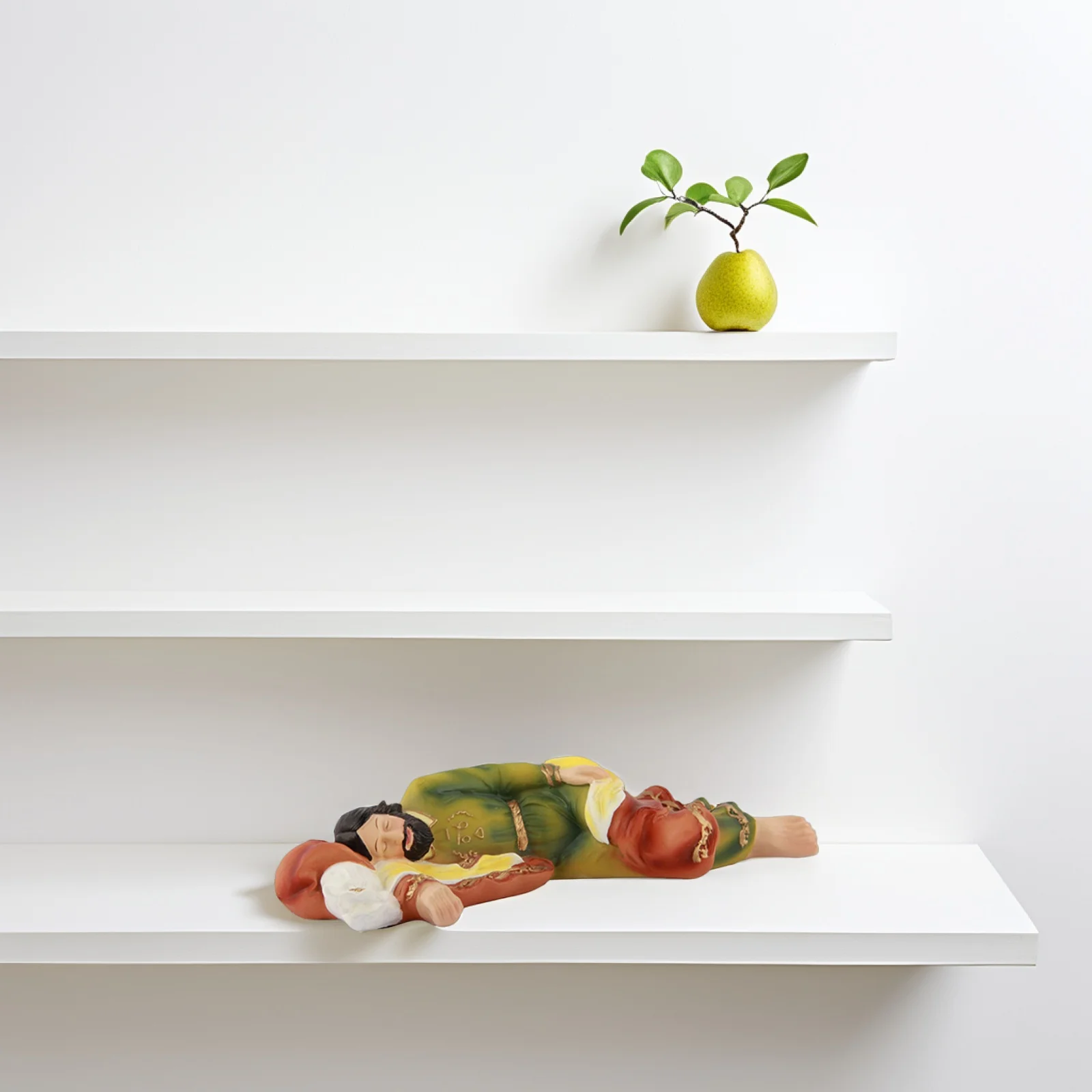 

1Pcs Resin Statue Hand-Painted Religious Ornament Church Decor Gift Sleeping Statue Religious Adornment