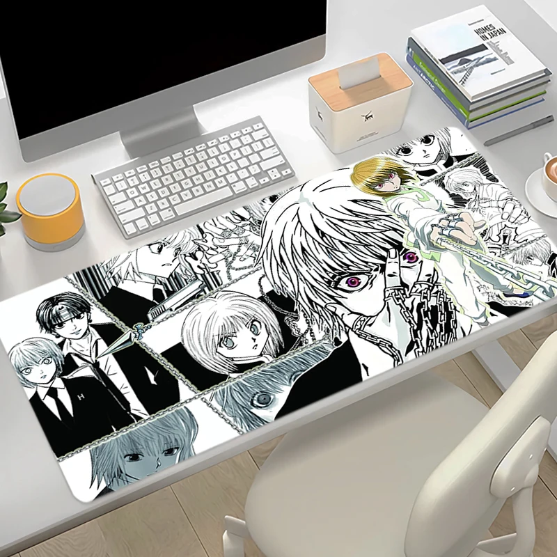 Hyskoa Morroh Mousepad Anime Hunter X Hunter Computer Pad Game Mouse Mat Office Laptop Deskpad Non-slip Desk Accessories Mat