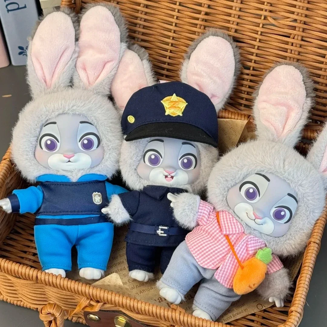 Zootopia Growth Journey Series caja ciega Kawaii Nick Judy vinilo muñeco de peluche figura de acción Anime Ctue colgante colección modelo de juguete