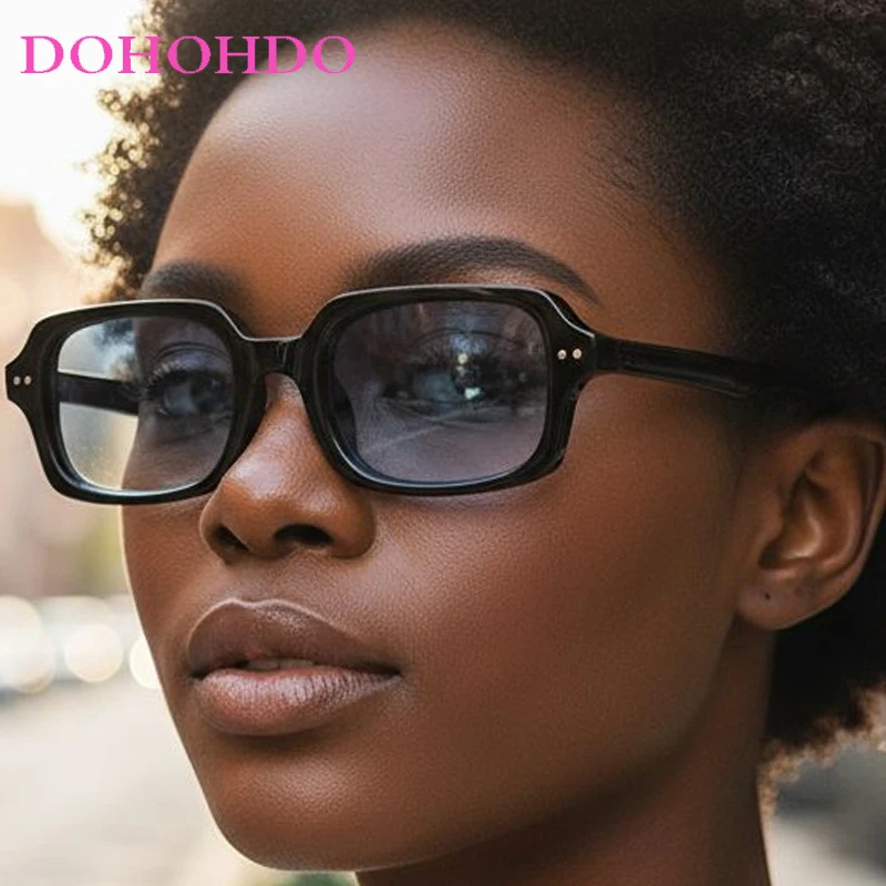 

Trendy Classic Rice Nail Square Small Frame Sunglasses Men Popular Brand Designer Sun Glasses Women Travel Driving Shades UV400