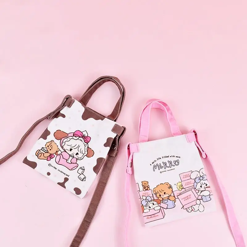 

New Kawaii Anime Miniso Mikko Mini Crossbody Bag Cute Cartoon Phone Bag One Shoulder Outgoing Handbag Gifts for Girlfriends