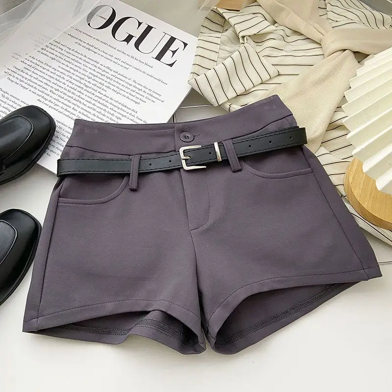 High Waist Spicy Girl Casual Shorts for Women Summer New Solid Youth All-match Temperament Black Hot Pants Fashion Trend Clothes