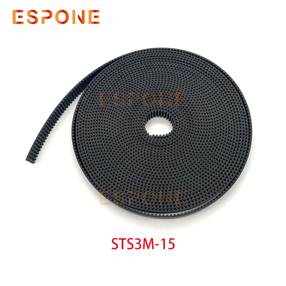 

Ремень двигателя принтера ESPONE/длинный ремень STS3M, черный ремень 15 мм для головки XP600/DX5/DX7 для принтера Allwin Yaselan Xuli Wit-color Human