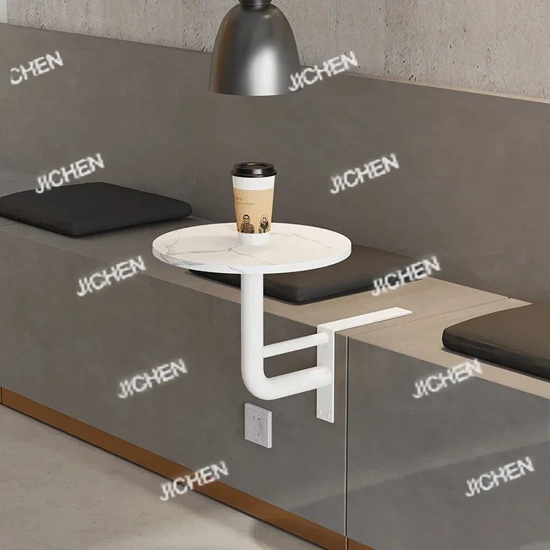 JCノルディックシンプルミルクティーショップダイニングテーブルライトラグジュアリーウォールサイドラウンドカウンター多機能カフェカードウォールハンギングテーブル