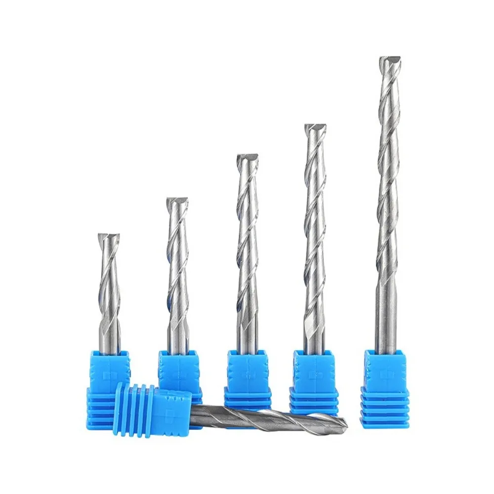 

2 Flute Wood End Mill 1/8"(3.175mm) Shank Up Cut Carbide Spiral Cutters 2.0-3.175mm HRC45 CNC Router Bit CNC Machining