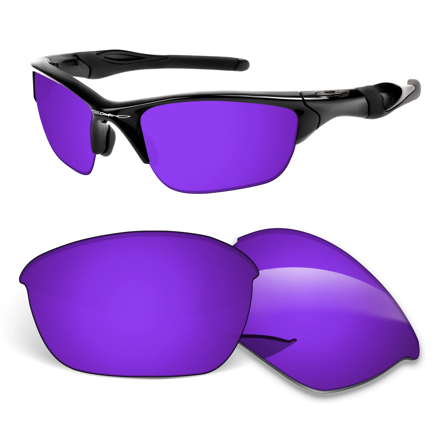 Thickness of 1.5MM Polarized Replacement Lenses for Oakley Half Jacket 63mm Sunglasses-Multi Colors
