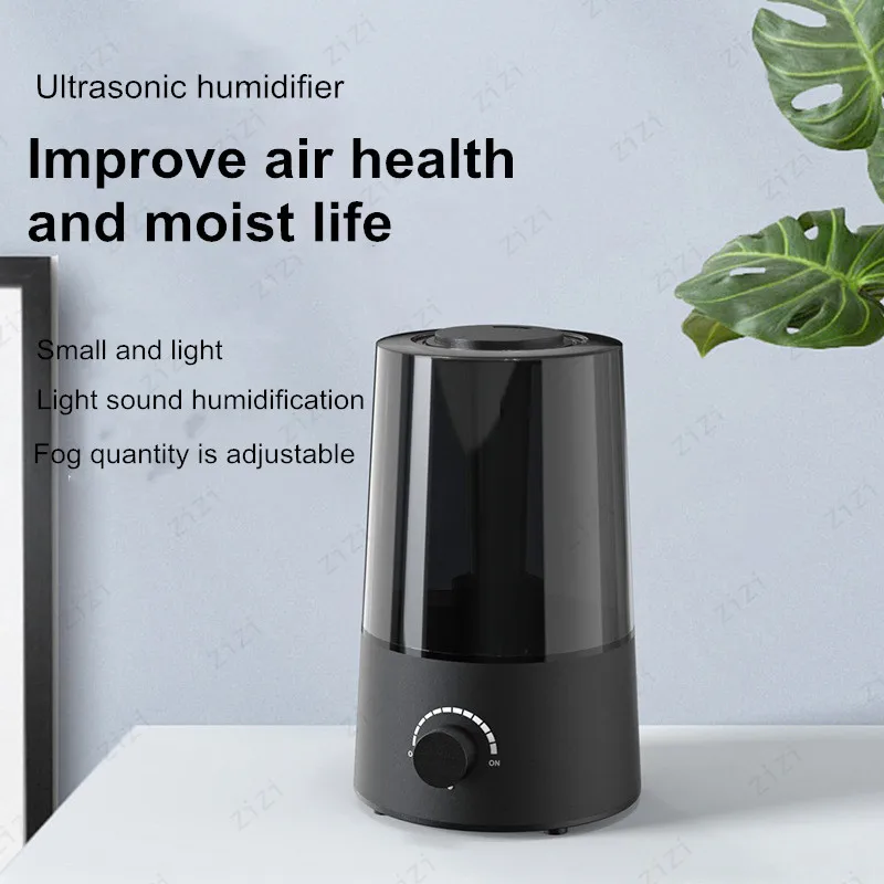 2.5L Large Capacity Water Tank Desktop Crawling Pet Knob Atomizing Humidifier Home Silent Heavy Fog Plant Humidifier