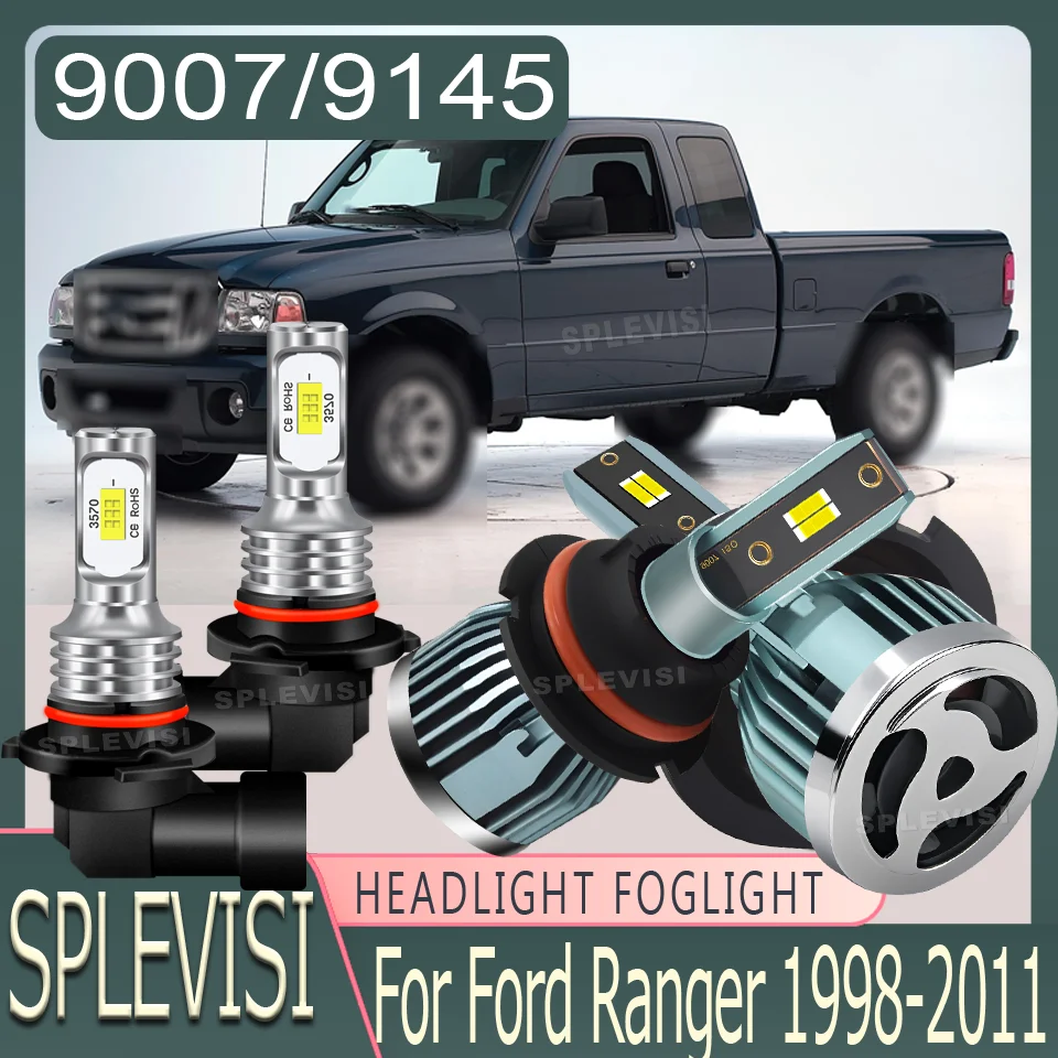 

High-Speed Cooling LED Headlight foglight For Ford Ranger 1998 1999 2000 2001 2002 2003 2004 2005 2006 2007 2008 2009 2010 2011