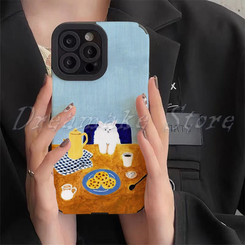 Cartoon Cute Cat Phone Case for Iphone 11 Pro Max 12 13 Iphone 14 Pro Max Iphone 15 Pro Max Case