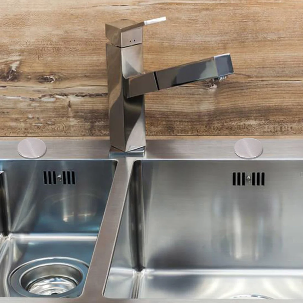 4 عبوات من أغطية الحوض للثقوب غير المستخدمة كونترتوب غطاء فتحة الحوض غطاء صنبور المطبخ سدادة مانعة للتسرب #4