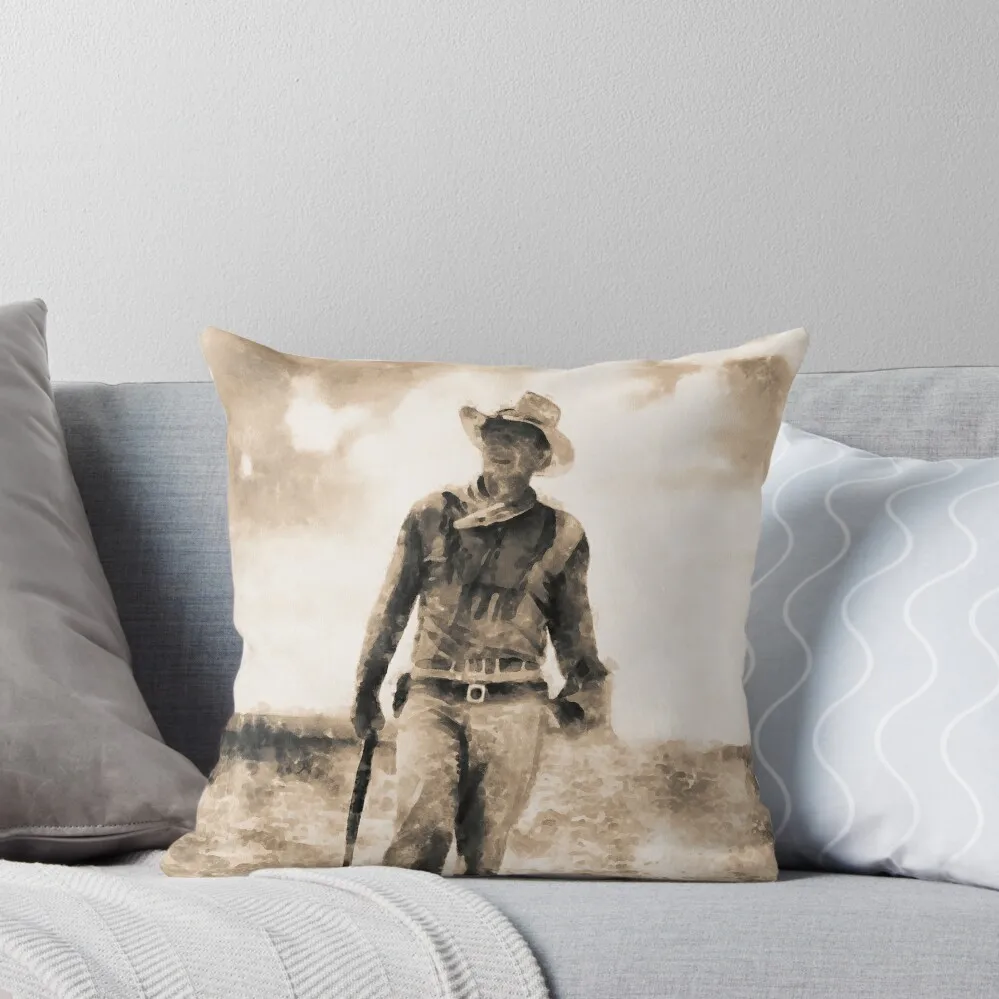 

John Wayne Throw Pillow Anime Decorative Pillow Covers For Sofa luxury sofa pillows Rectangular Cushion Cover pillow