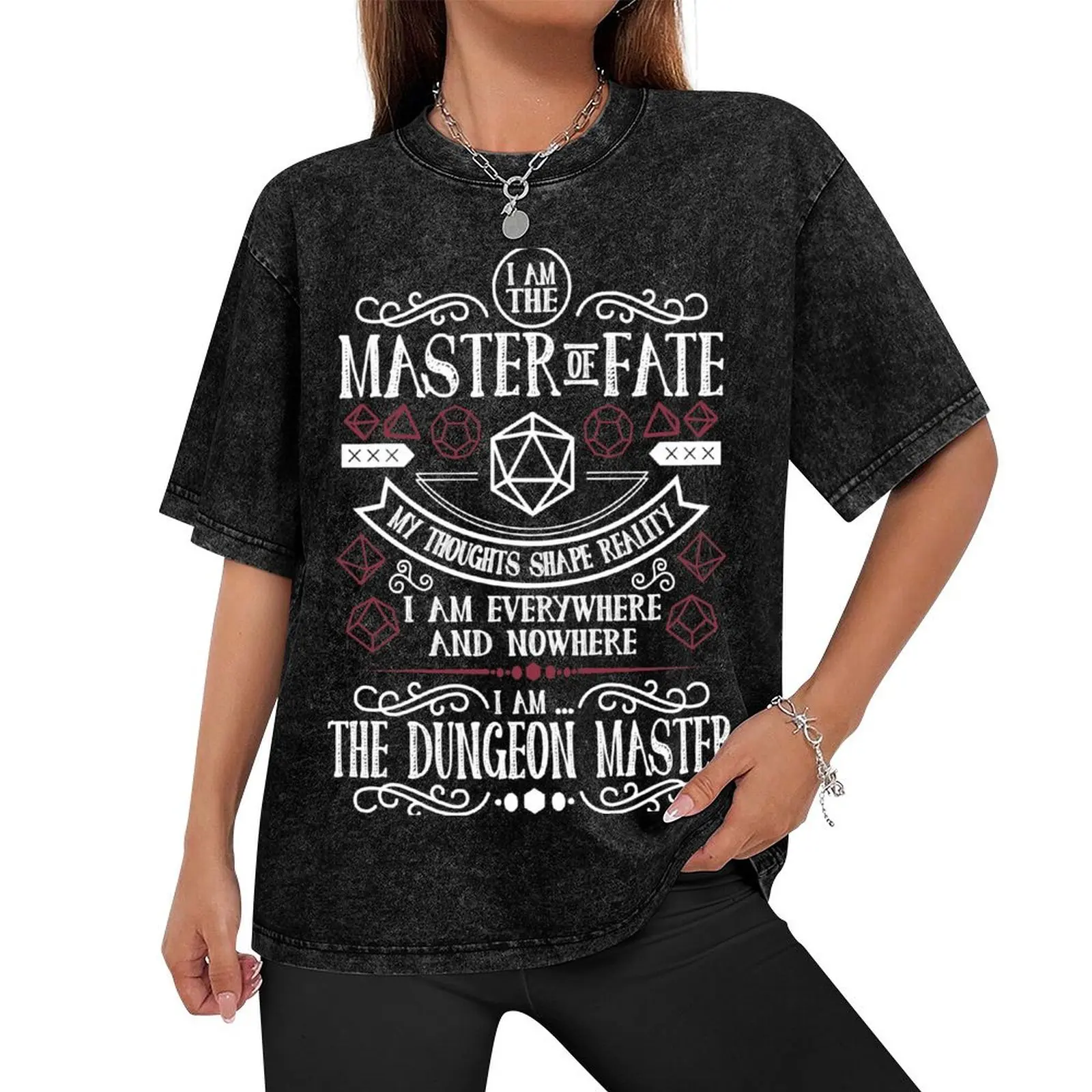 Dungeon Master (Black) T-Shirt custom t shirt shirts graphic tee t shirts for men cotton