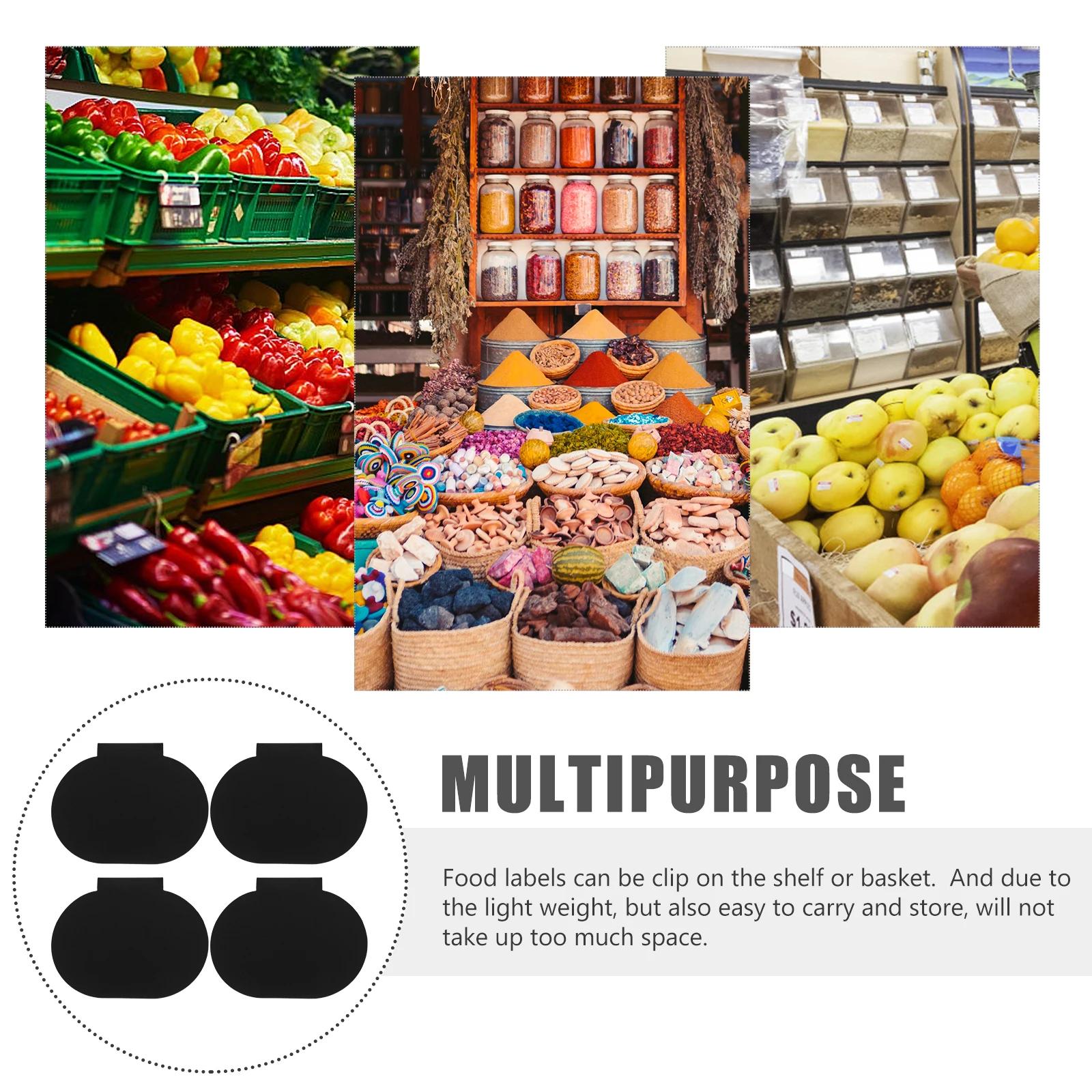 

12 Pcs Tag Storage Box Label Clips Holder Labels for Containers Basket Bin Plastic Pp Bins