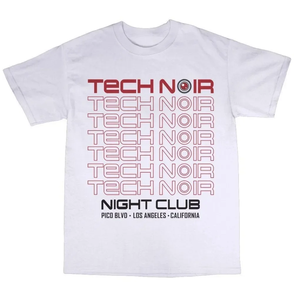 Tech Noir T-Shirt Cotton T-800 Cyborg Disco Sarah Connor Model 101 Hot Sale 2019 New Fashion Brand Crew Neck Men's T Shirts