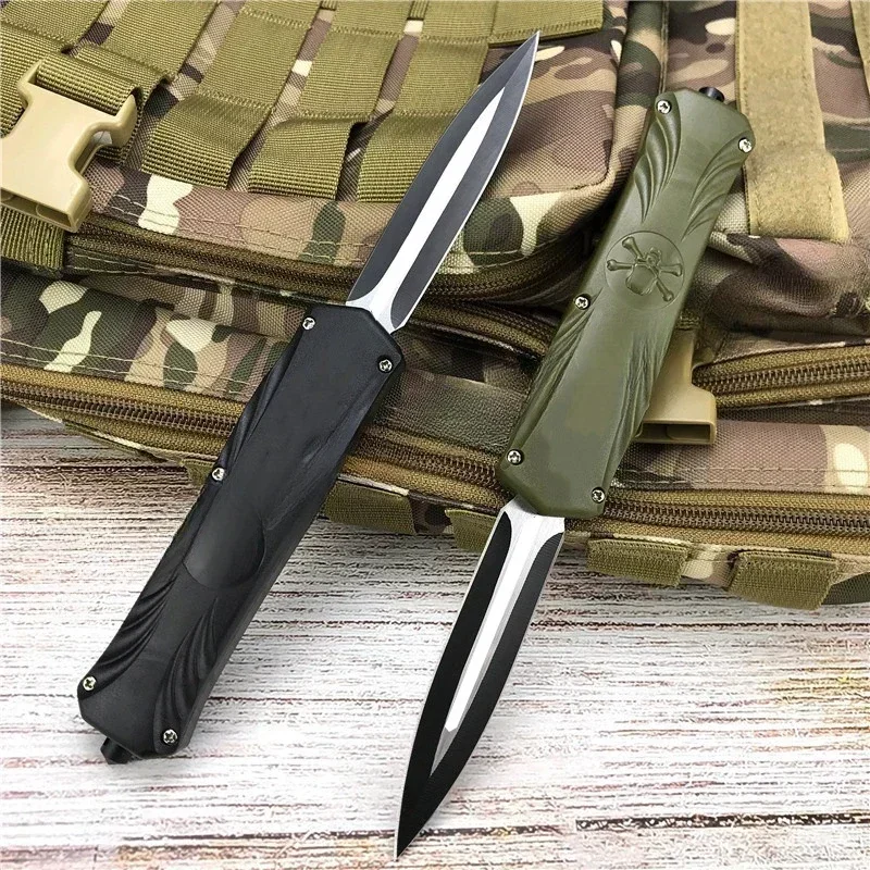 NEW Pocket Folding Open Outdoor 440C Blade Hunting Knife Tactical Combat EDC Folding Knives ABS Handle Survival Tool with Clip