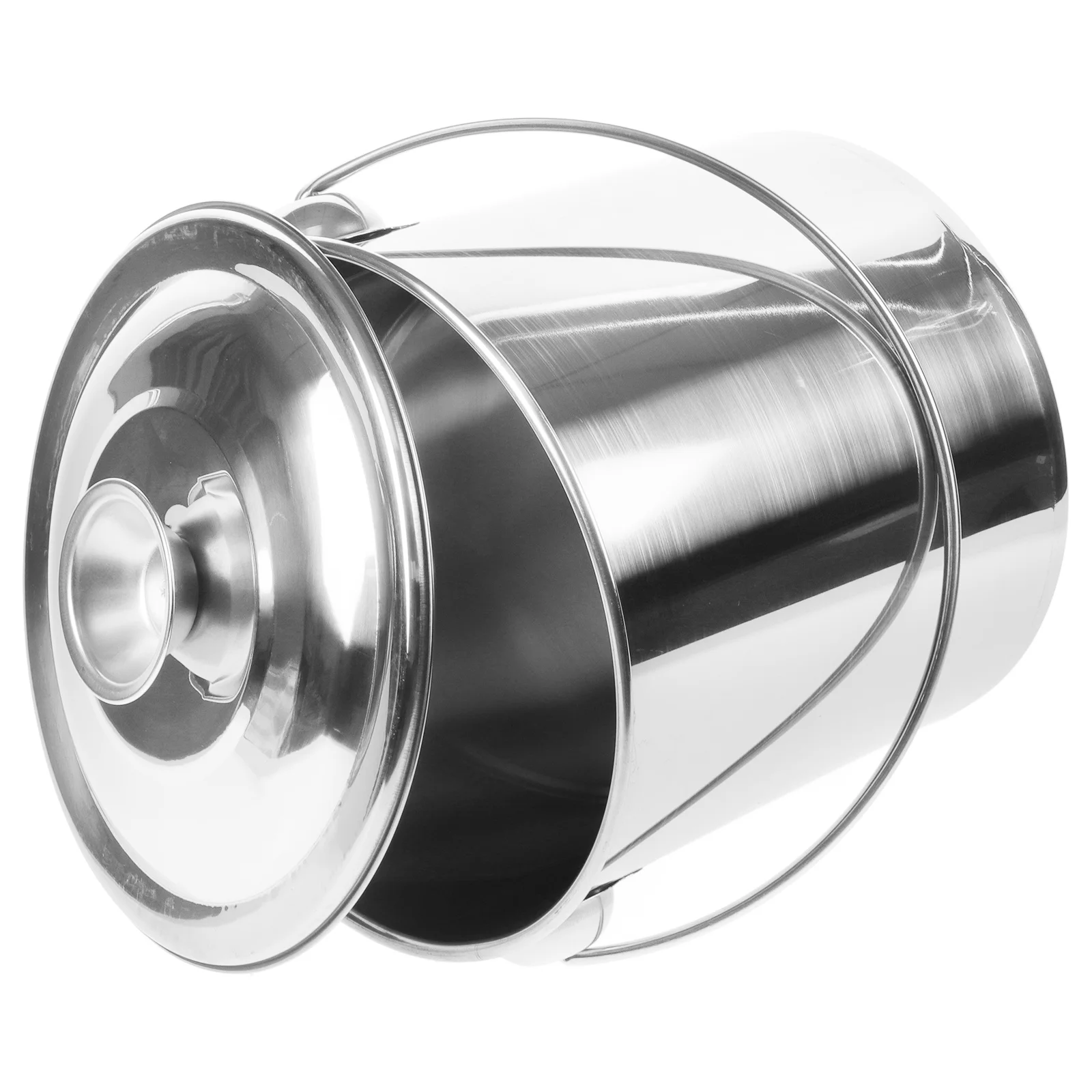

Stainless Steel Milk Bucket Durable Multi-Function Airtight Kitchen Storage Container Food Storage Bucket with Lid Portable