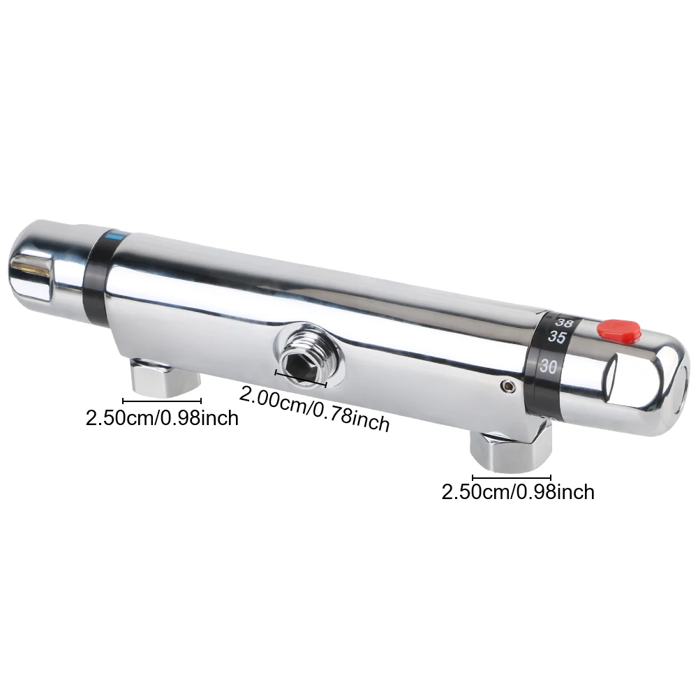 دش ثرموستاتي صنبور المياه صنبور حوض استحمام الحمام صِمامُ تَغَيُّرِ التَّرَدُّدِ الحمام أداة الحمام الساخن والبارد خلاط صنبور ثرموستاتي #4