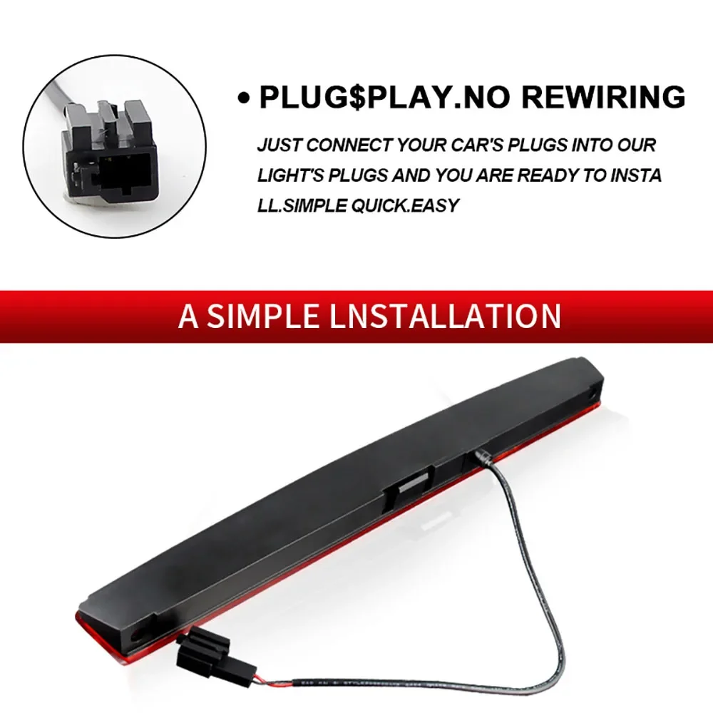 1Pcs OEM#1K6945097F Third Brake Light - High Level LED for VW Golf MK5 GTI R32 Scirocco Polo Mk4 (Tail/Stop/Signal) - Image 2