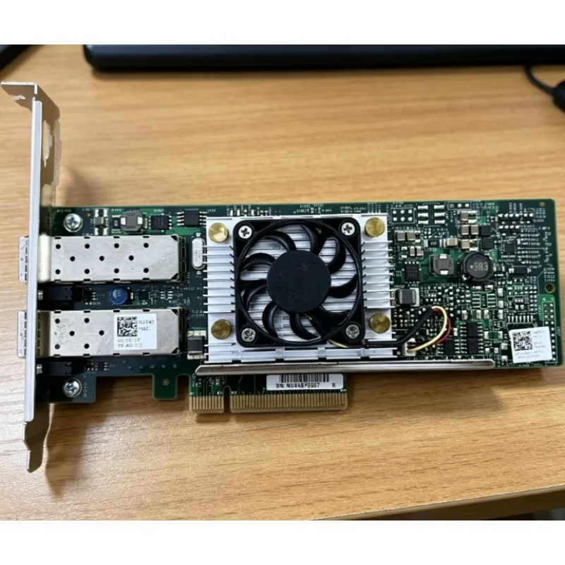 BCM57810S Dual Port 10G Fiber Network Interface Card 10GbE NIC Compatible with 0N20KJ 0Y40PH 90%new