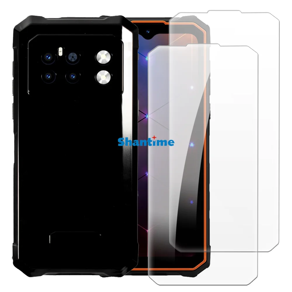 Soft Case + 2 Pack Tempered Glass Screen Protectors for Hotwav Cyber 13 Pro Full-Body Protection