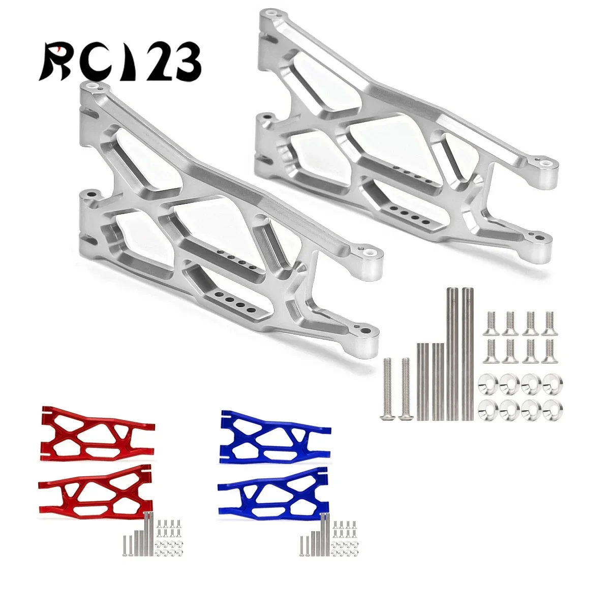 

#7730 #7731 Aluminium Front / Rear Lower Suspension Arm Voor Rc Auto Traxxas 1/5 Xmaxx X-Maxx 6S 77076-4 8S 77086-4