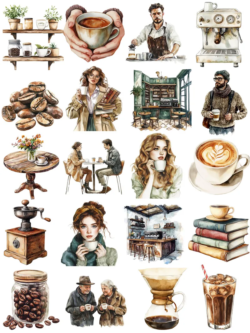 Coffee for men and women Stickers Crafts And Scrapbooking stickers kids toys book Decorative sticker DIY Stationery