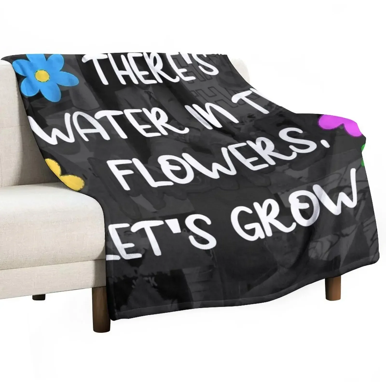 

Mac There's Water In The Flower's Let's Grow Throw Blanket Blankets For Baby Multi-Purpose Blankets