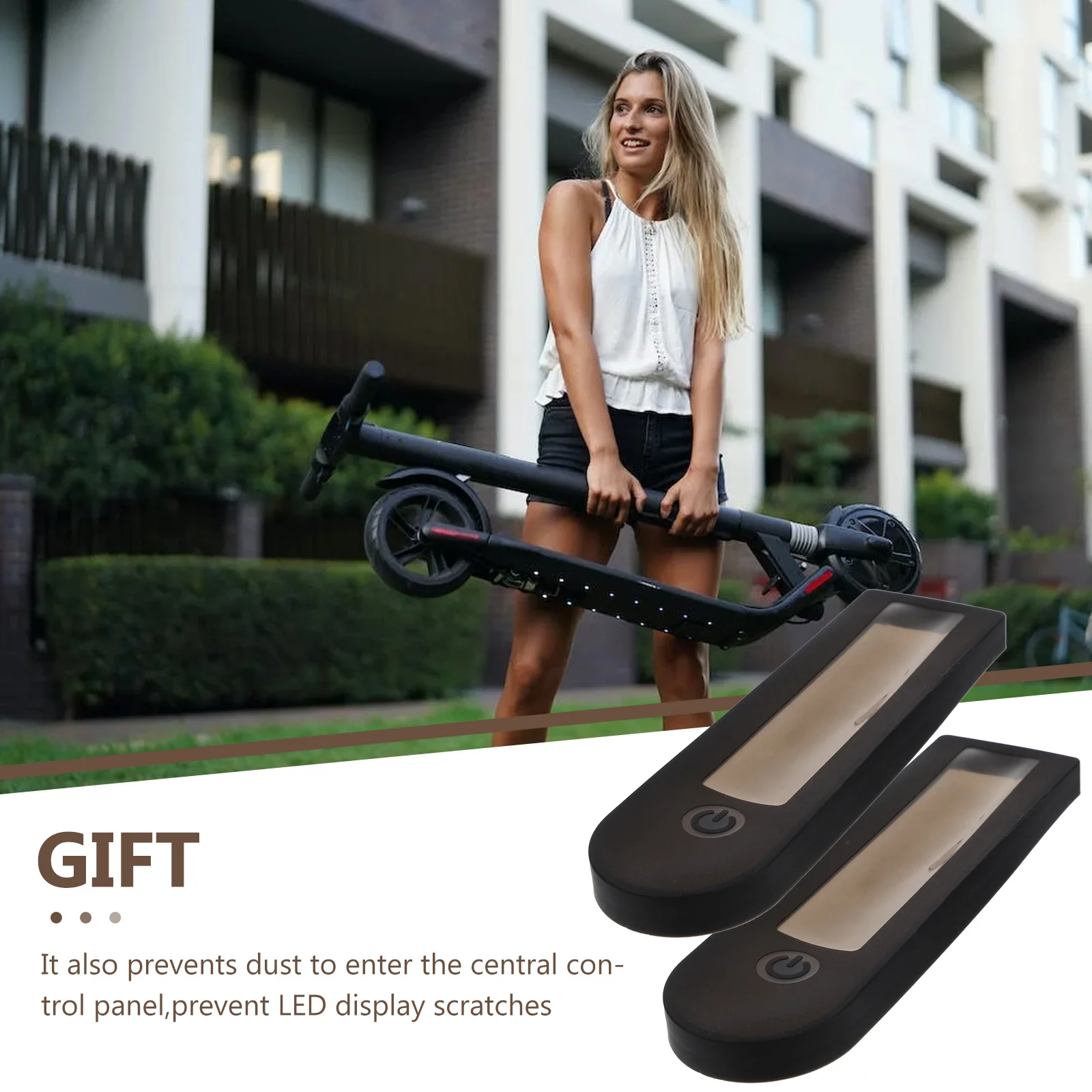 

2 Pcs Waterproof Case Electric Scooter Panel Cover Silicone Protective Control Covers