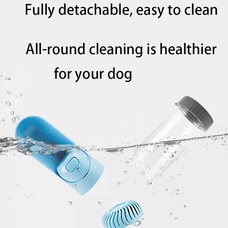 300ml Drinking Bowl Portable Pet Dog Water Bottle Pet Activated Carbon Filter Bowl Outdoor Bottles Dog Feeder Water Dispenser