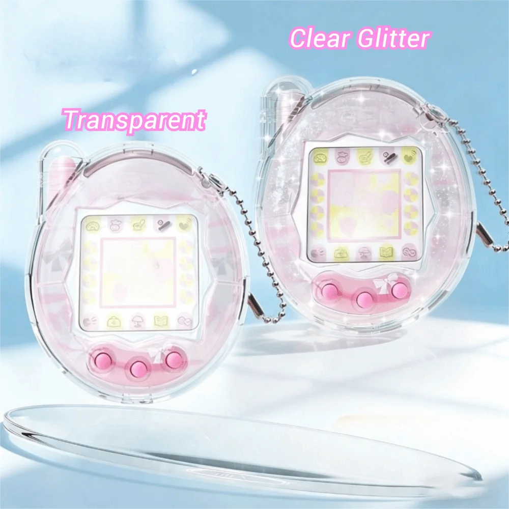 Transparent Protective Case Crystal PC Anti-Scratch Hard Shell Dustproof Full Coverage Clear Cover for Tamagotchi Connection V3