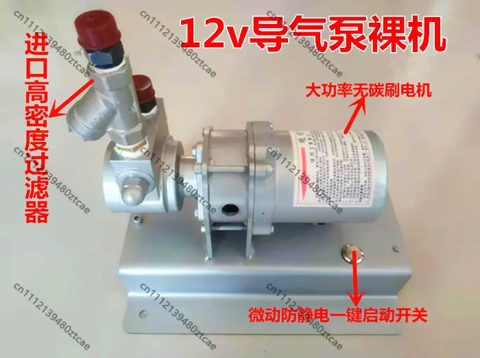 Portable LPG Gas Transfer Pump, 12V/24V DC Explosion-Proof Motor, Propane Gas Cylinder Refill Pump