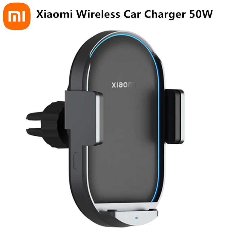 Xiaomi Mi 50W Wireless Car Charger With Car Charger Usb Cable Fast Charging Smart Induction Car Phone Holder