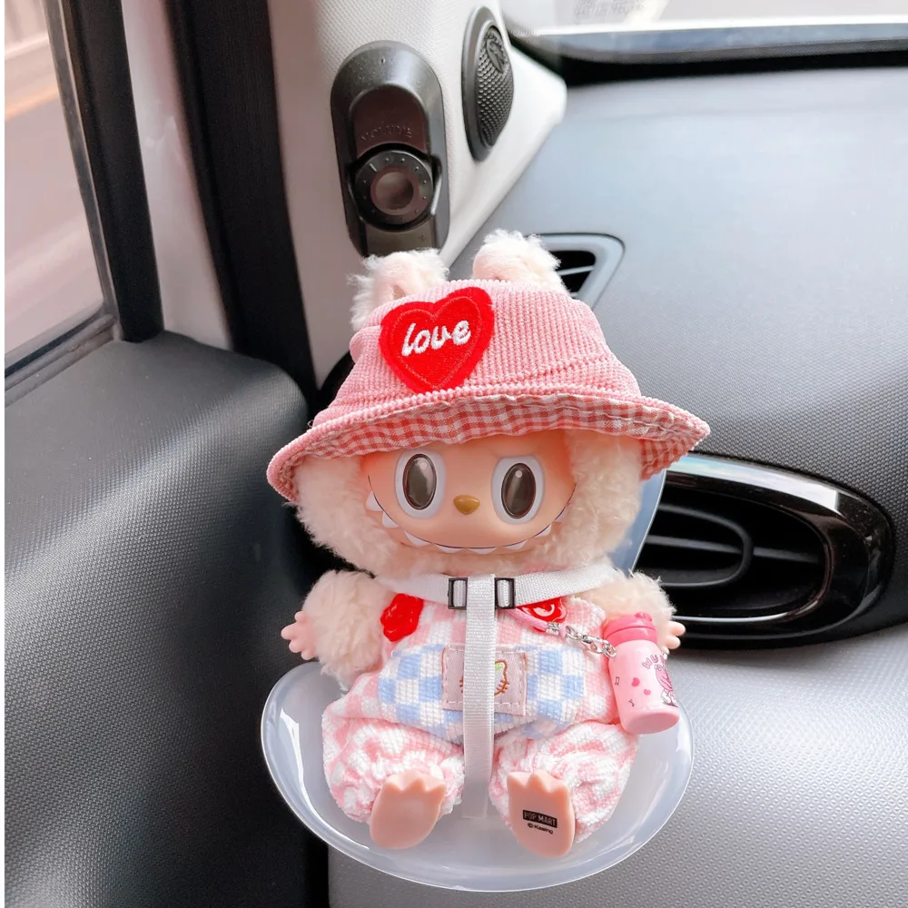 15-17cm doll Seat  Labubu Doll Safety Seat Cute Doll Air Outlet Aromatherapy decoration high-grade Car Interior Decoration