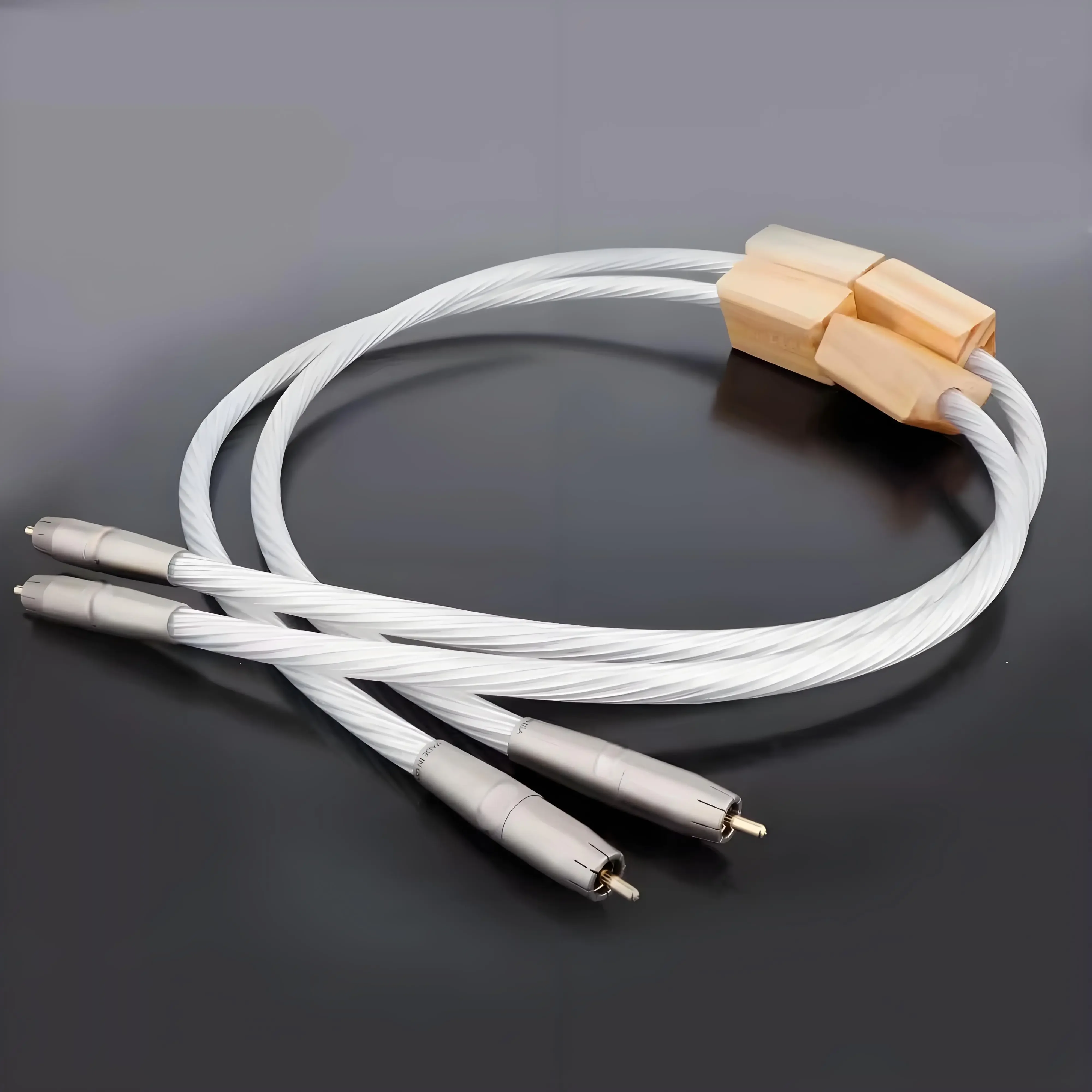 

Preffair hifi OCC Silver Reference Interconnects RCA Cable Audiophile grade for Amplifier CD Player Audio RCA cable