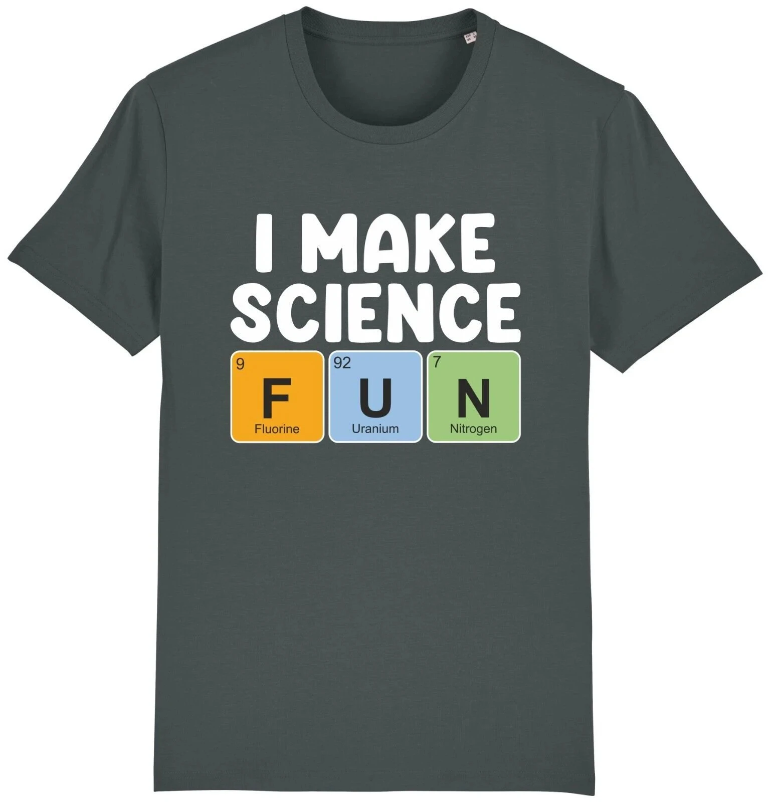Men's Summer Fashion Casual Short-sleeved Shirt I Make Science Fun T-shirt Funny Periodic Table Elements Joke Teacher Gift Idea