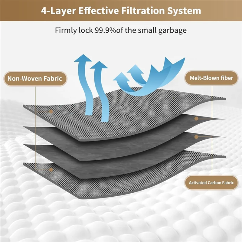 ~ 16 عبوة من أكياس الغبار المتينة لـ Eufy Clean X8 Pro X10 Pro Omni Robot Vacuum محطة فارغة ذاتية، ملحقات أكياس بديلة مكونة من 4 طبقات