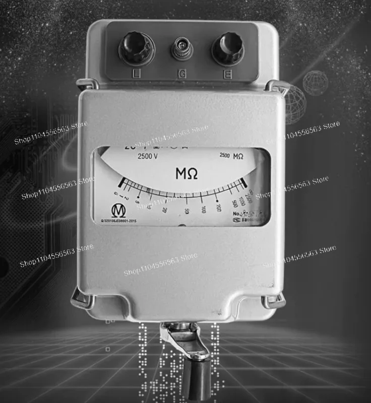 ZC-7 Hand Crank Megohmmeter 1000V/2500V/5000V Insulation Tester for Cable Transformer