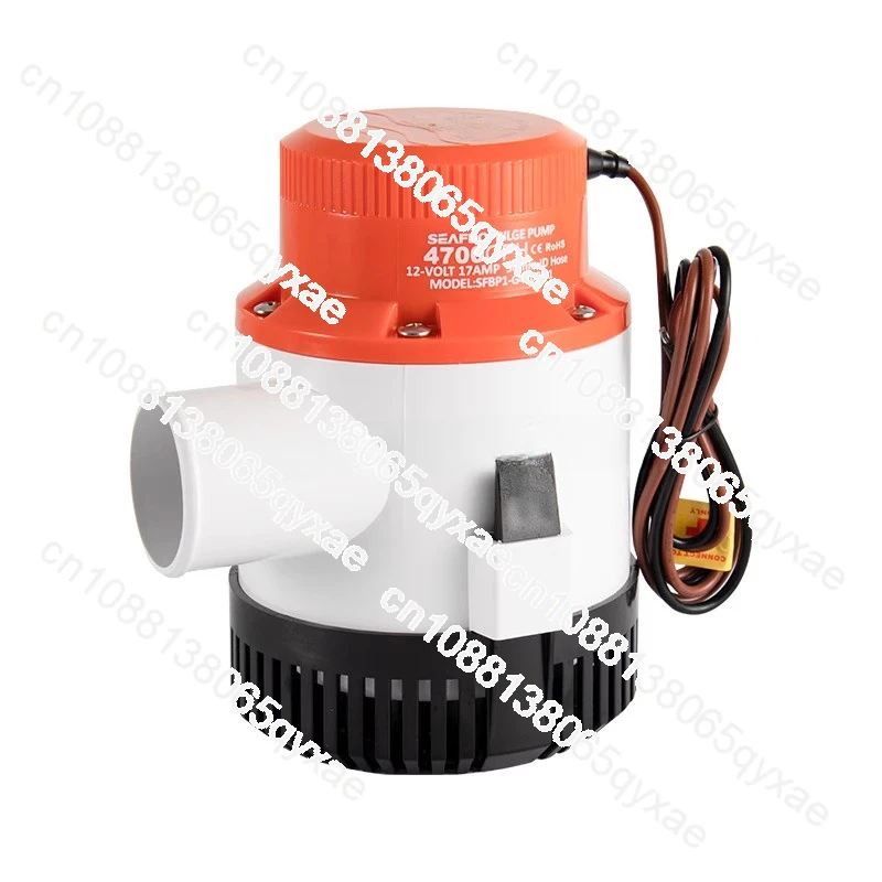 4700GPH 12V 16A yacht bilge pump, DC submersible pump/large flow water pump